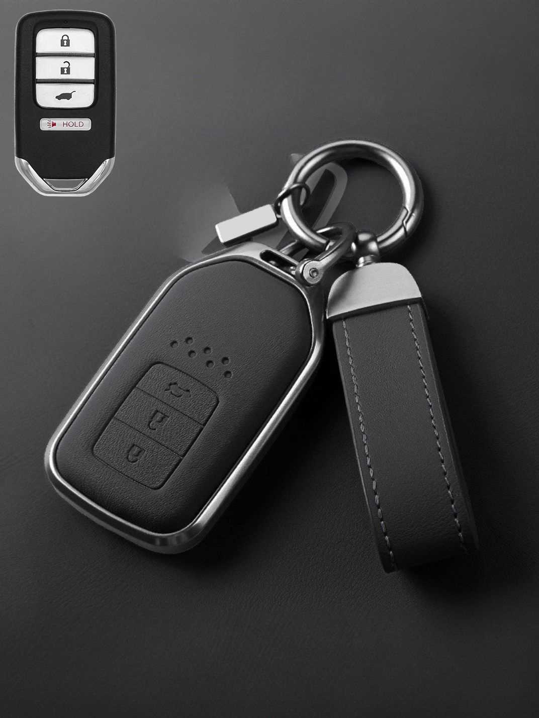 Premium Genuine Leather Honda Key Cover