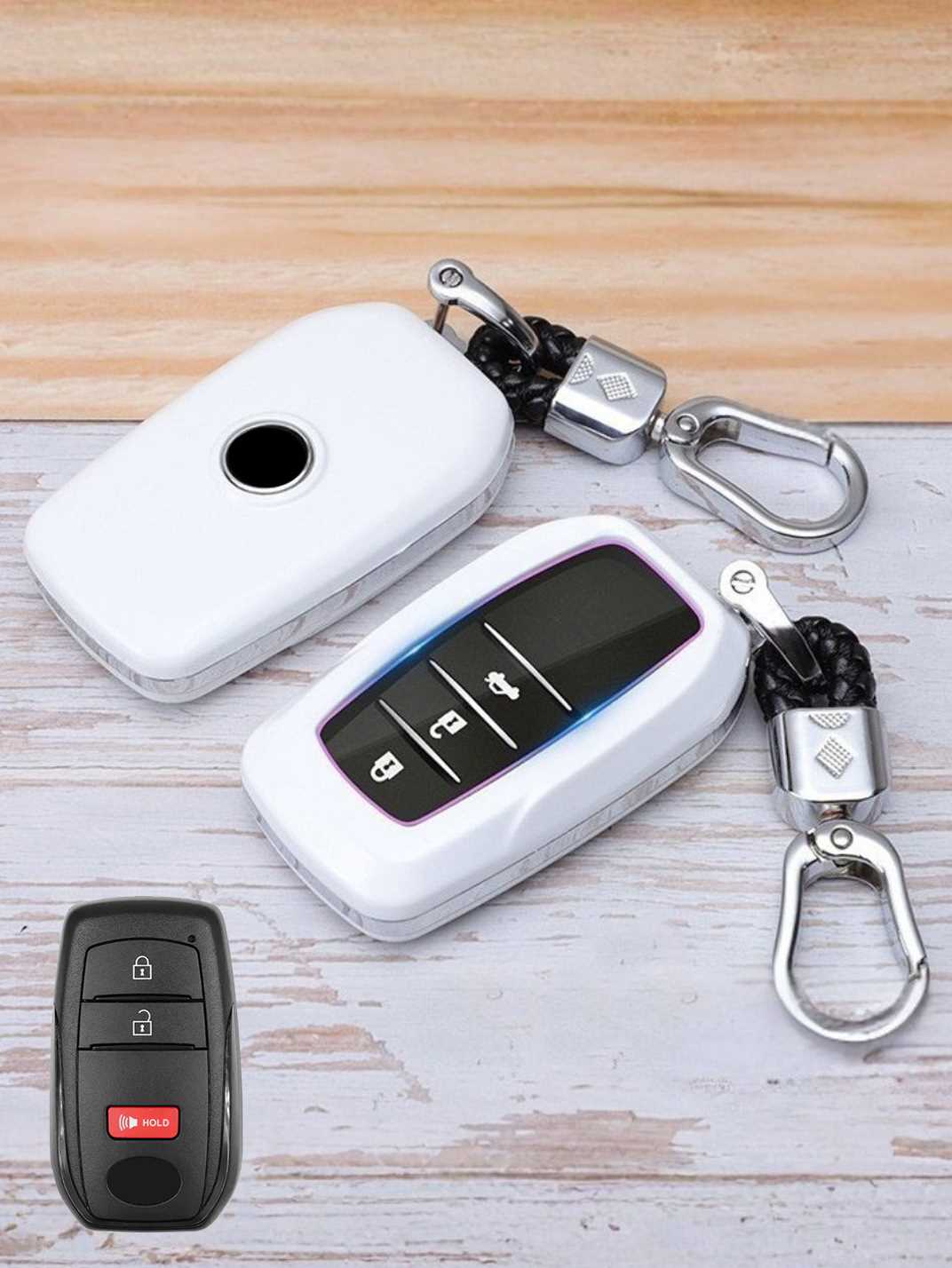Premium Visible-Button Toyota Key Shell