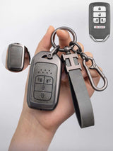Honda Key Fob Cover with Leather & Metal Frame