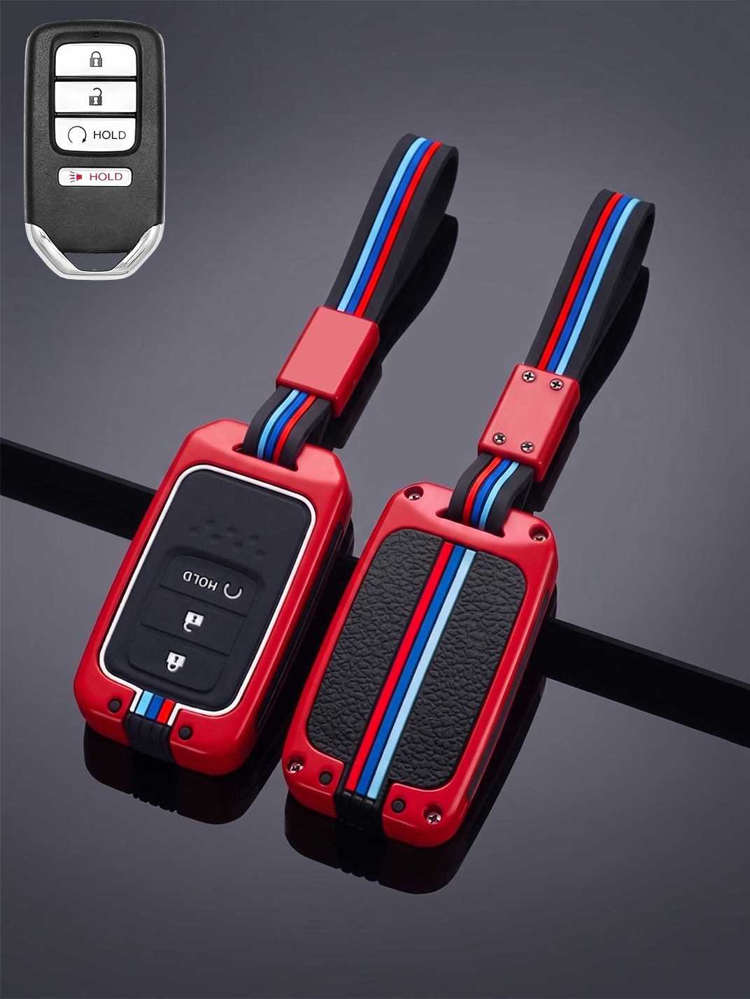 Luxury Colored Alloy Honda Key Fob Case