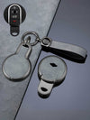 Vintage Leather & Metal Alloy MINI Key Cover