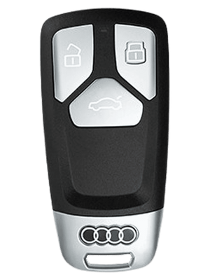 Vintage Leather & Metal Alloy Audi Key Cover