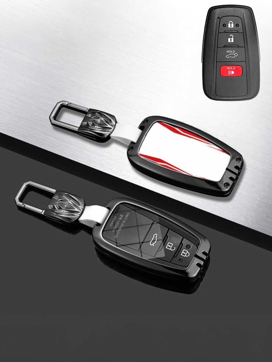 Visible Button Toyota Key Protector Shell