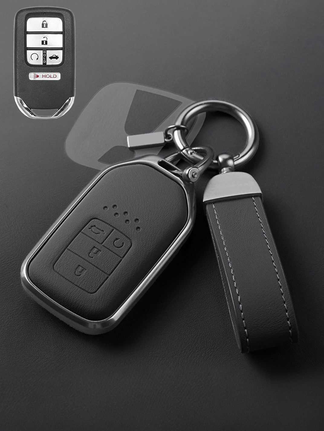 Premium Genuine Leather Honda Key Cover