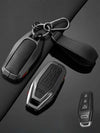 Vintage Leather & Metal Alloy Audi Key Cover