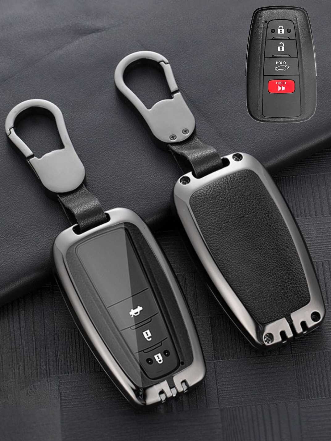 Premium Visible-Button Toyota Key Shell