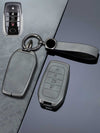 Vintage Leather Metal Alloy Toyota Key Cover
