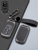 Honda Key Genuine Leather & Metal Frame