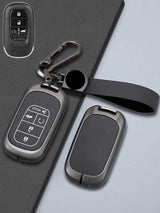 Honda Key Genuine Leather & Metal Frame