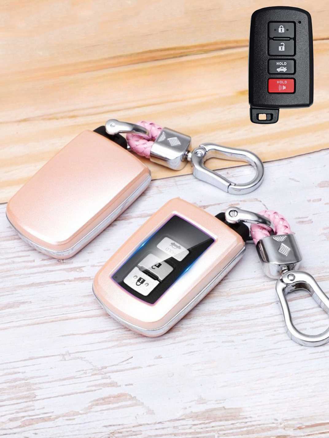 Premium Visible-Button Toyota Key Shell