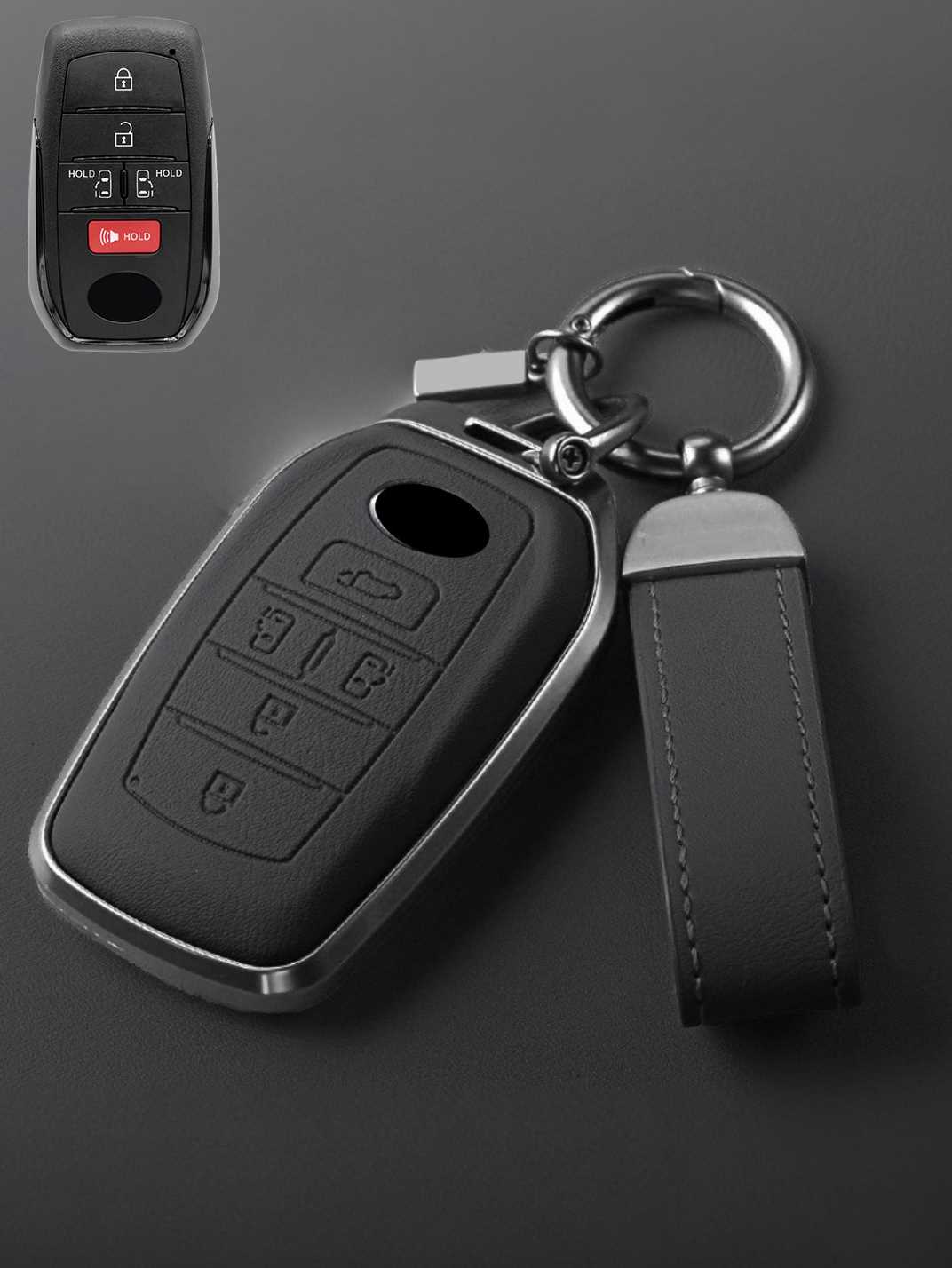 Premium Genuine Leather Toyota Key Cover