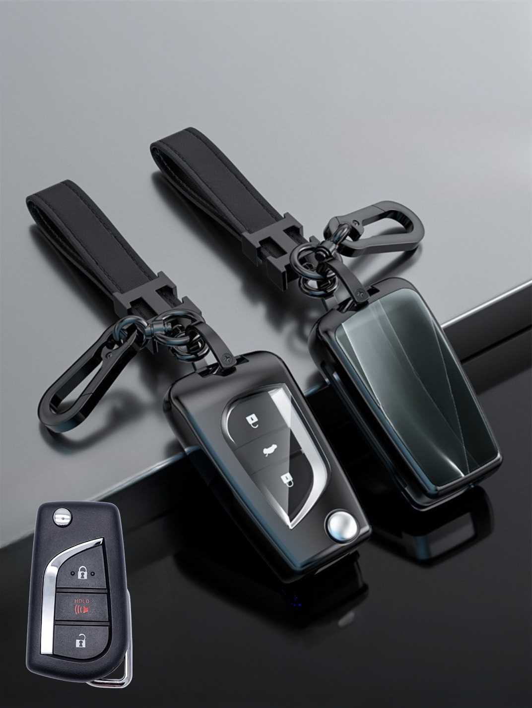 Visible Button Toyota Key Protector Shell