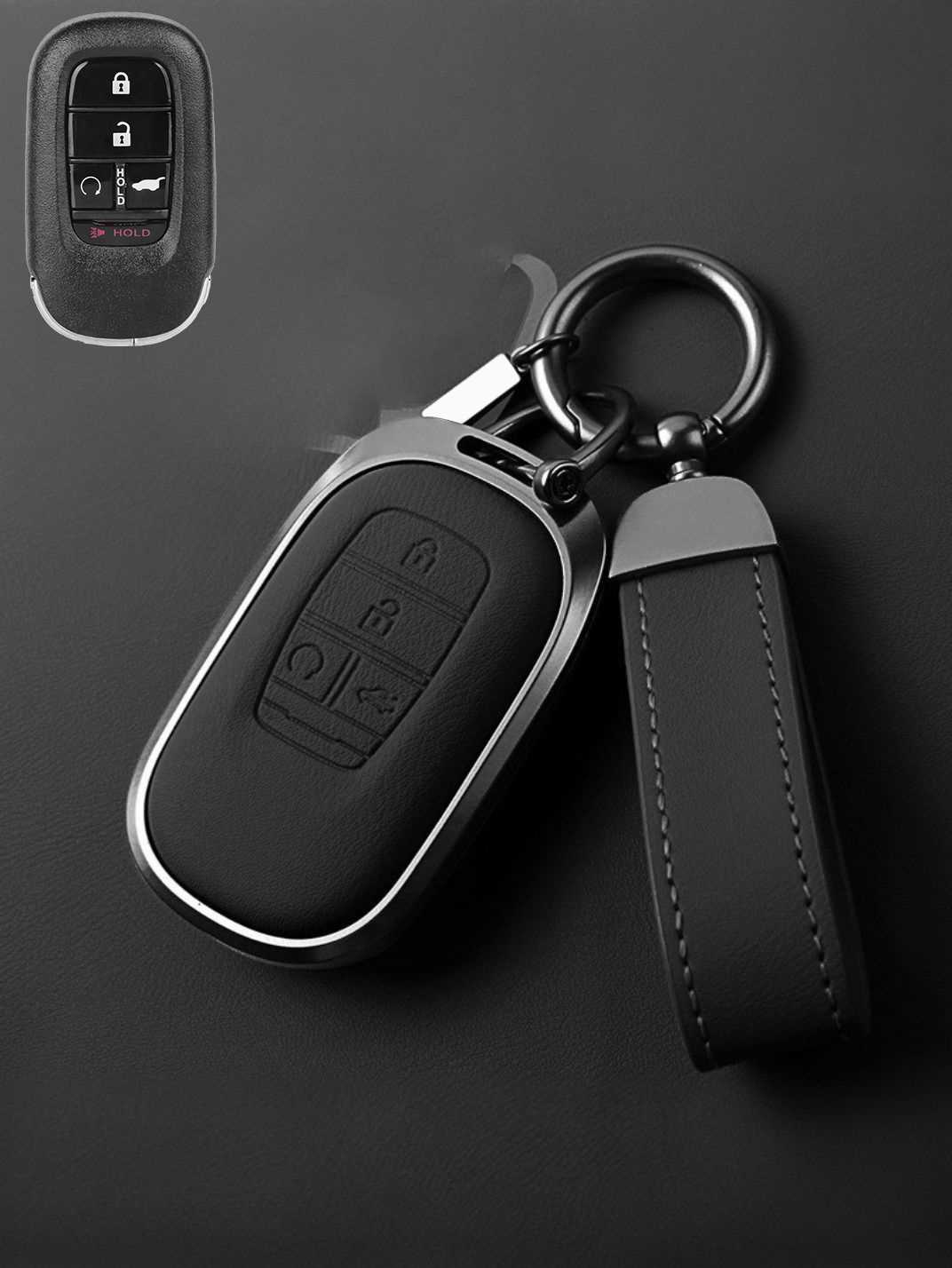 Premium Genuine Leather Honda Key Cover