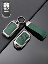 Honda Key Genuine Leather & Metal Frame