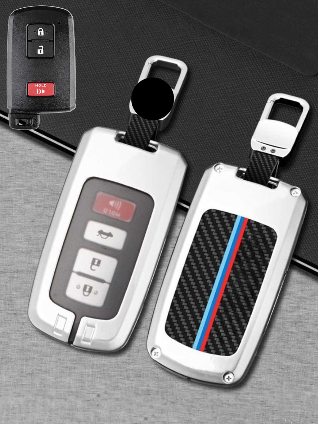 Heavy-Duty Zinc Alloy Toyota Key Fob Cover