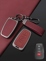 Toyota Key Fob Cover with Leather & Metal Frame
