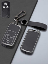 Honda Key Genuine Leather & Metal Frame