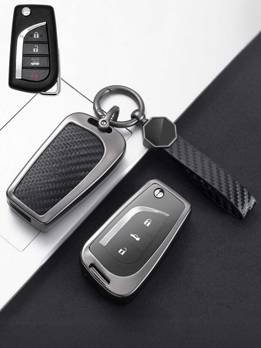 Visible Button Toyota Key Protector Shell