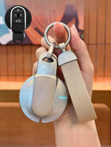 MINI Key Fob Cover with Leather & Metal Frame