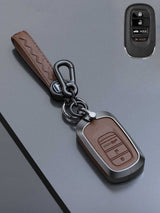 Honda Key Genuine Leather & Metal Frame