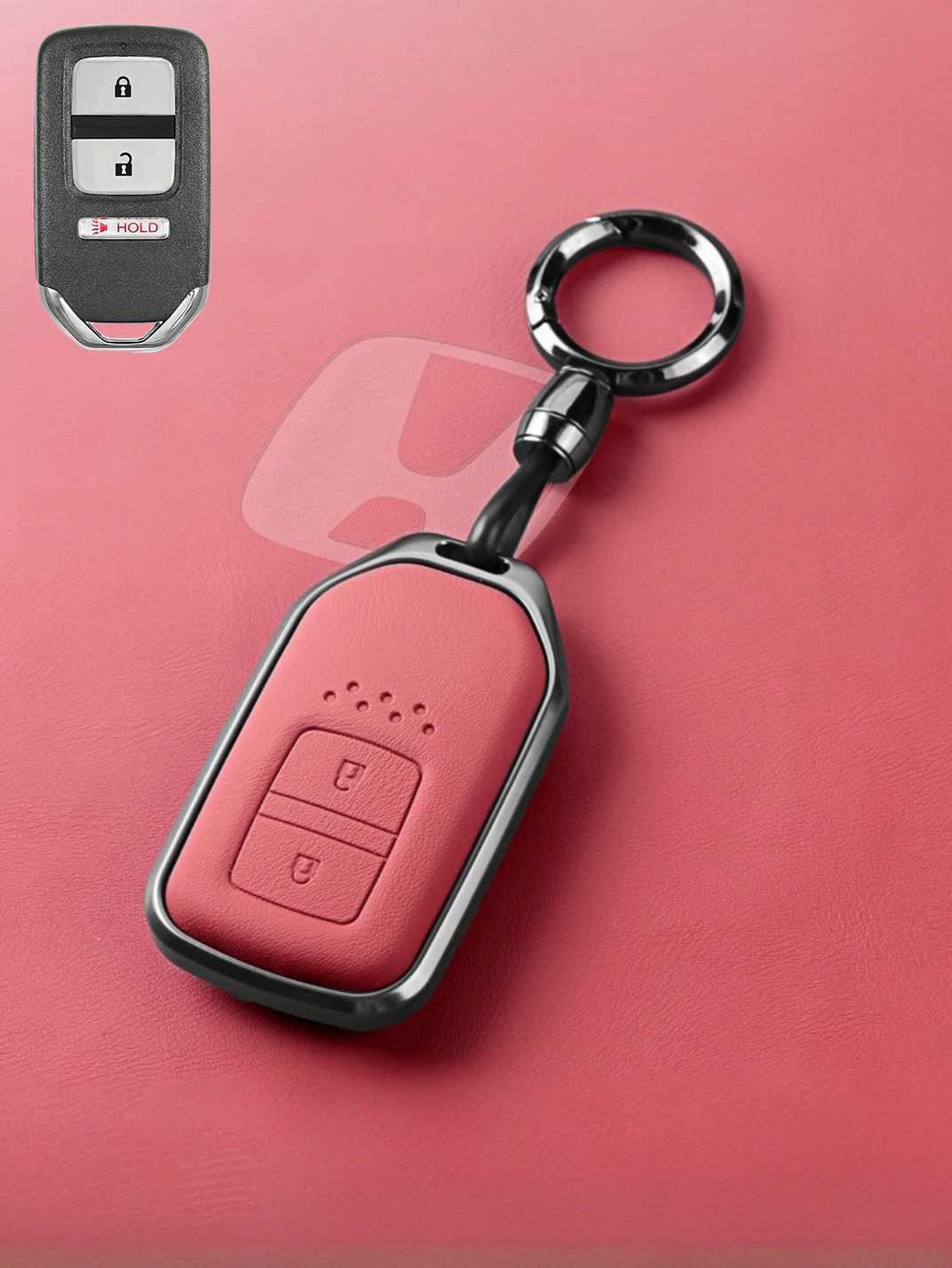 Premium Genuine Leather Honda Key Cover