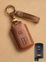 Premium Genuine Leather Toyota Key Cover