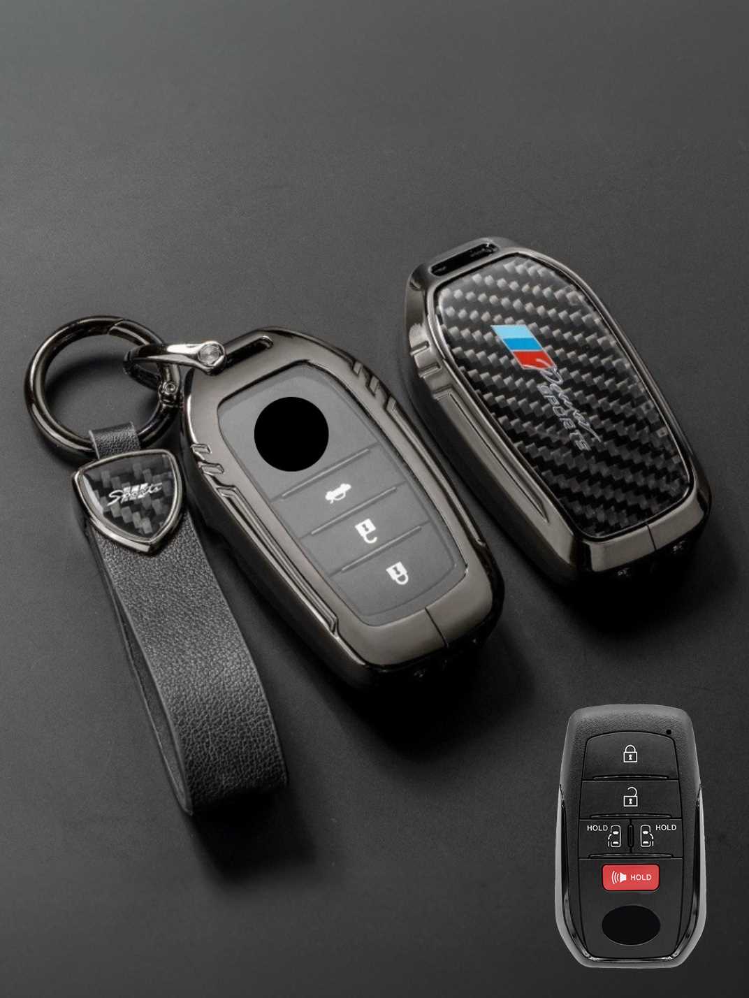 Visible Button Toyota Key Protector Shell