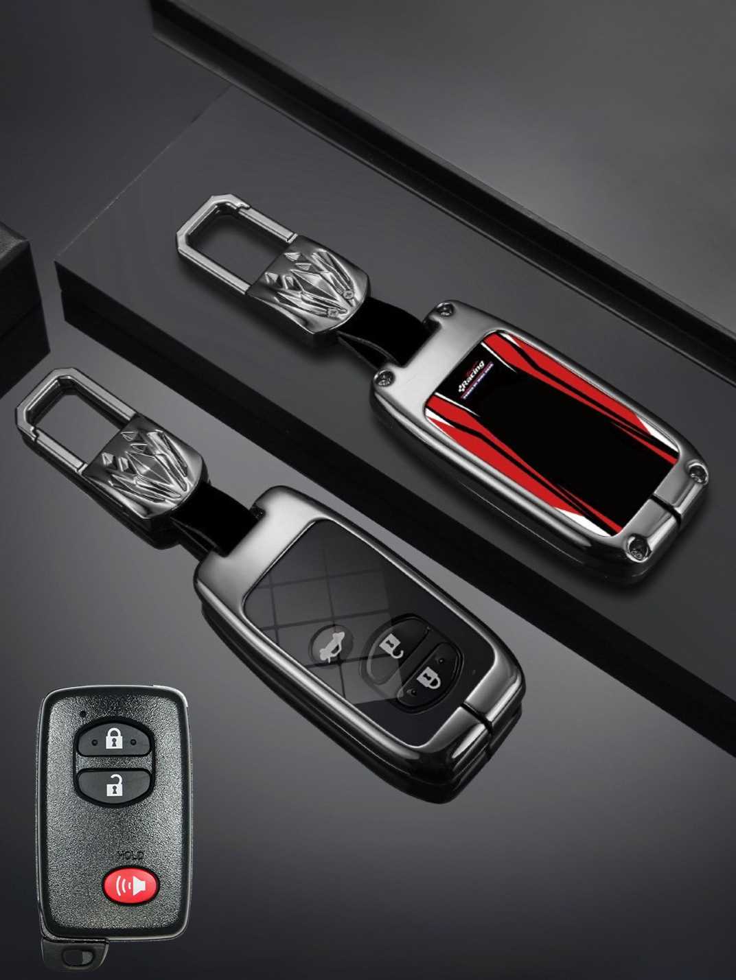 Visible Button Toyota Key Protector Shell