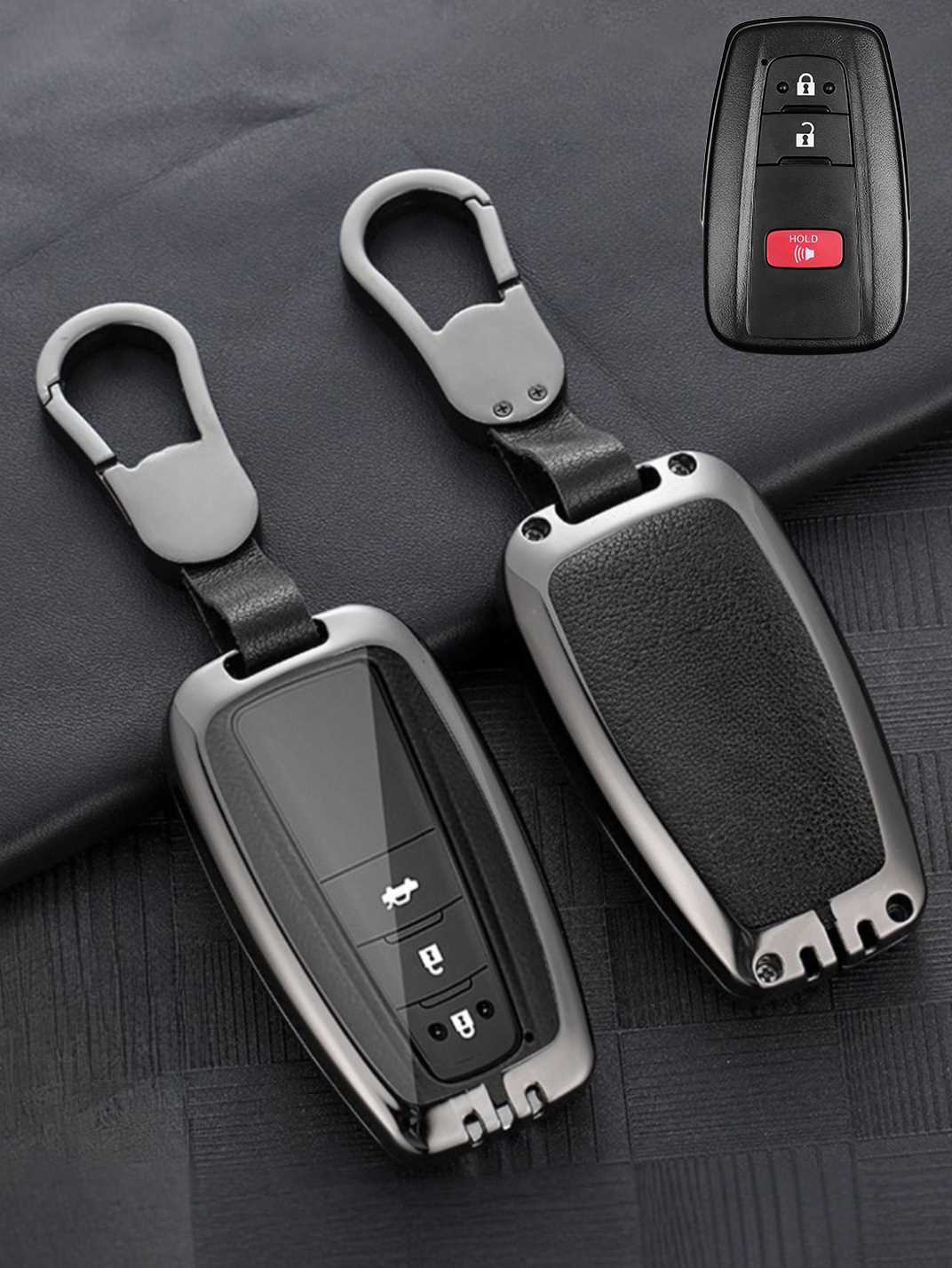 Premium Visible-Button Toyota Key Shell