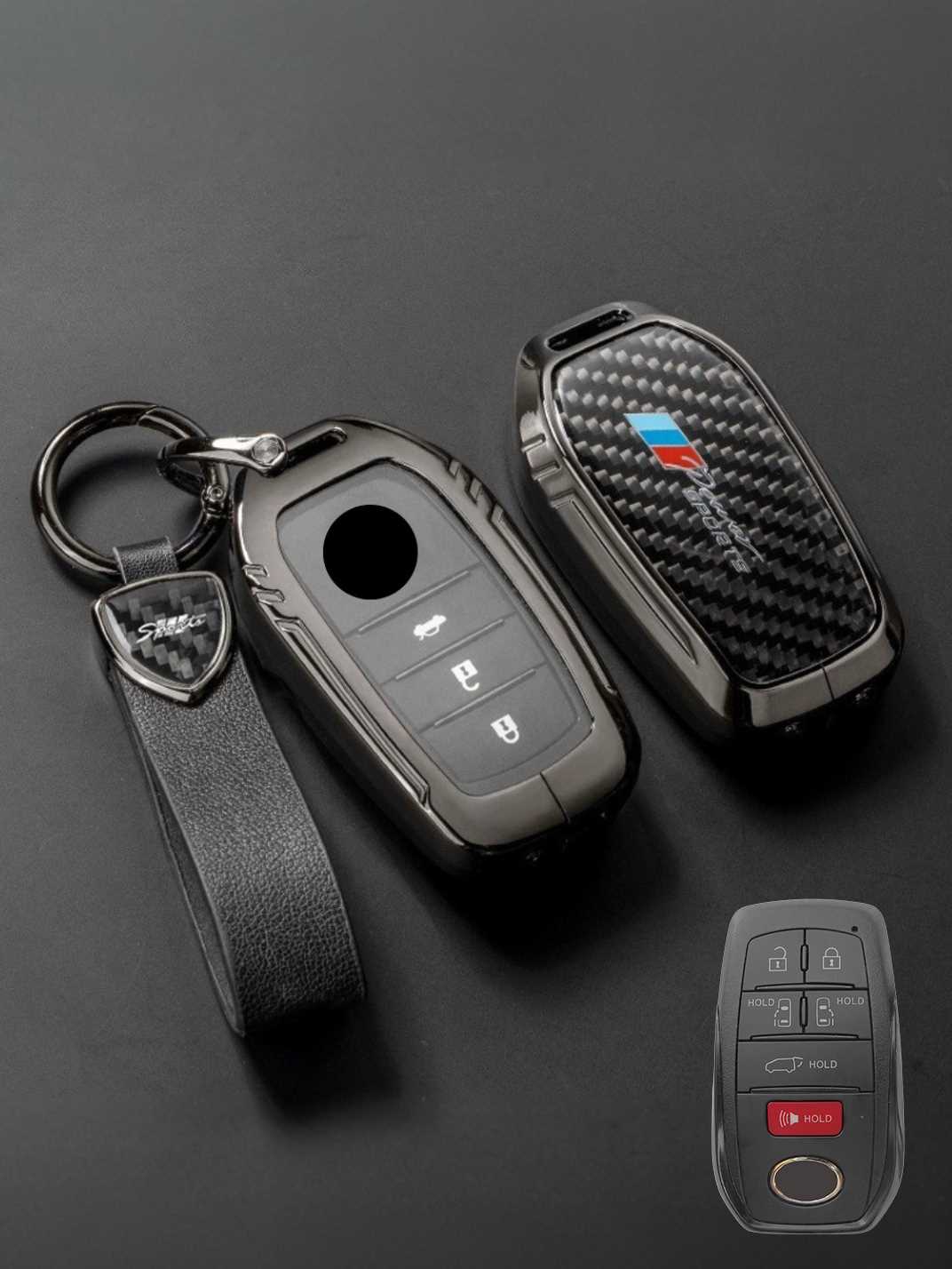 Visible Button Toyota Key Protector Shell