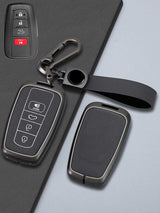 Toyota Key Genuine Leather & Metal Frame