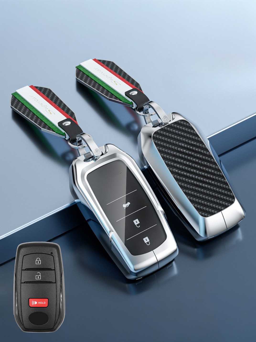 Visible Button Toyota Key Protector Shell