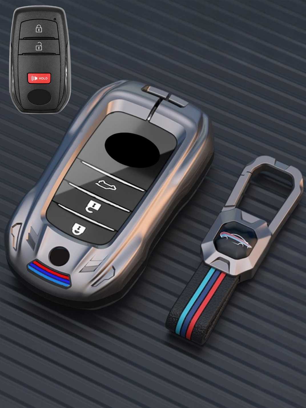 Visible Button Toyota Key Protector Shell