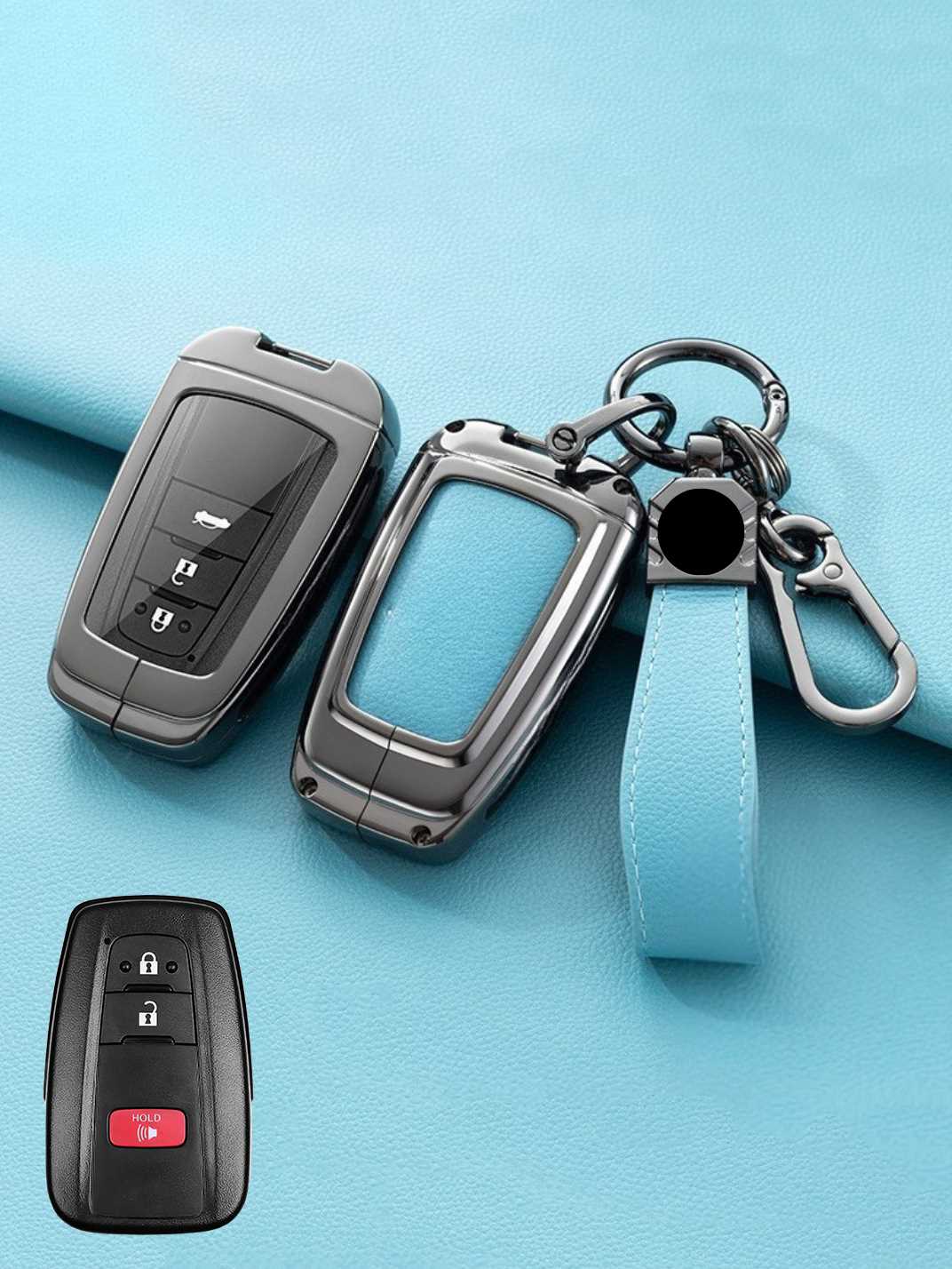 Premium Visible-Button Toyota Key Shell