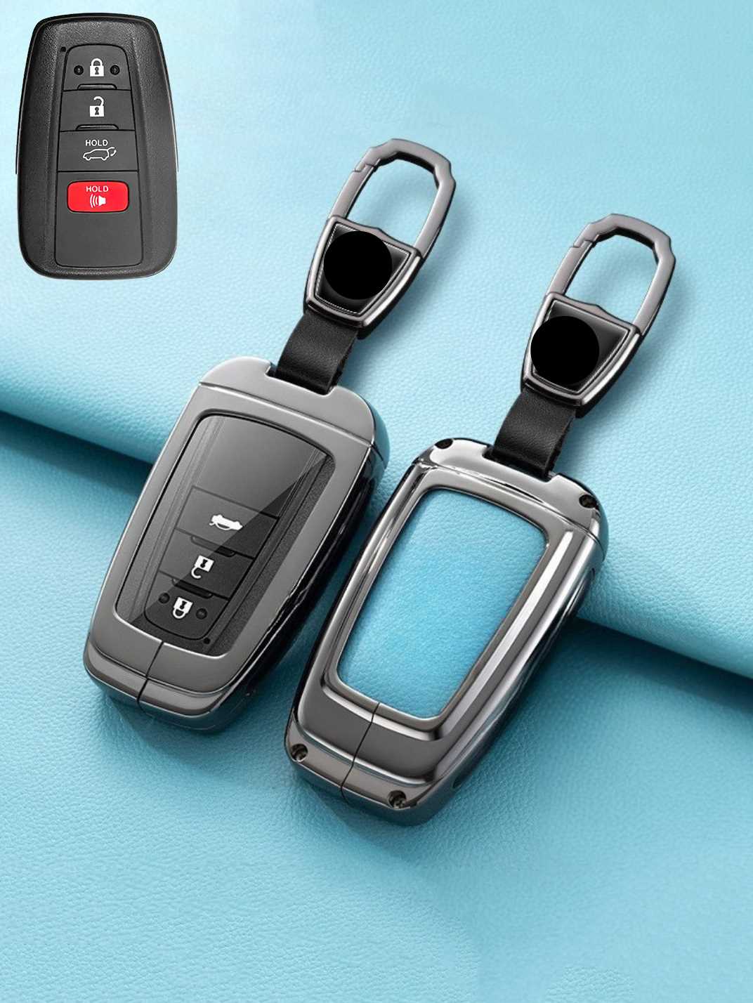Premium Visible-Button Toyota Key Shell