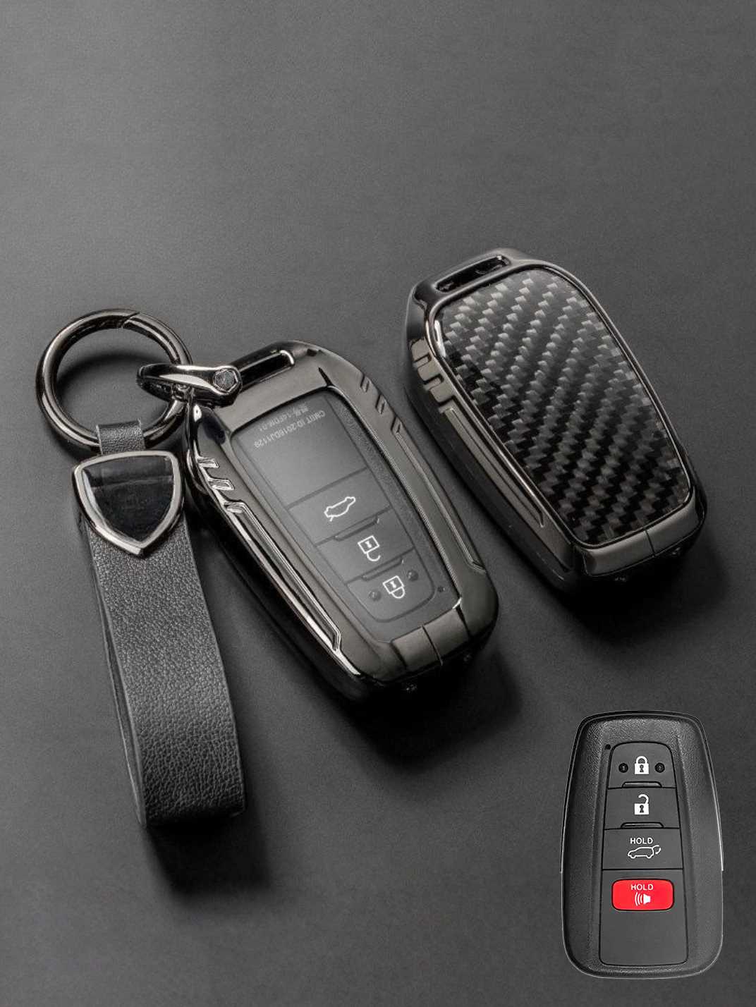 Visible Button Toyota Key Protector Shell