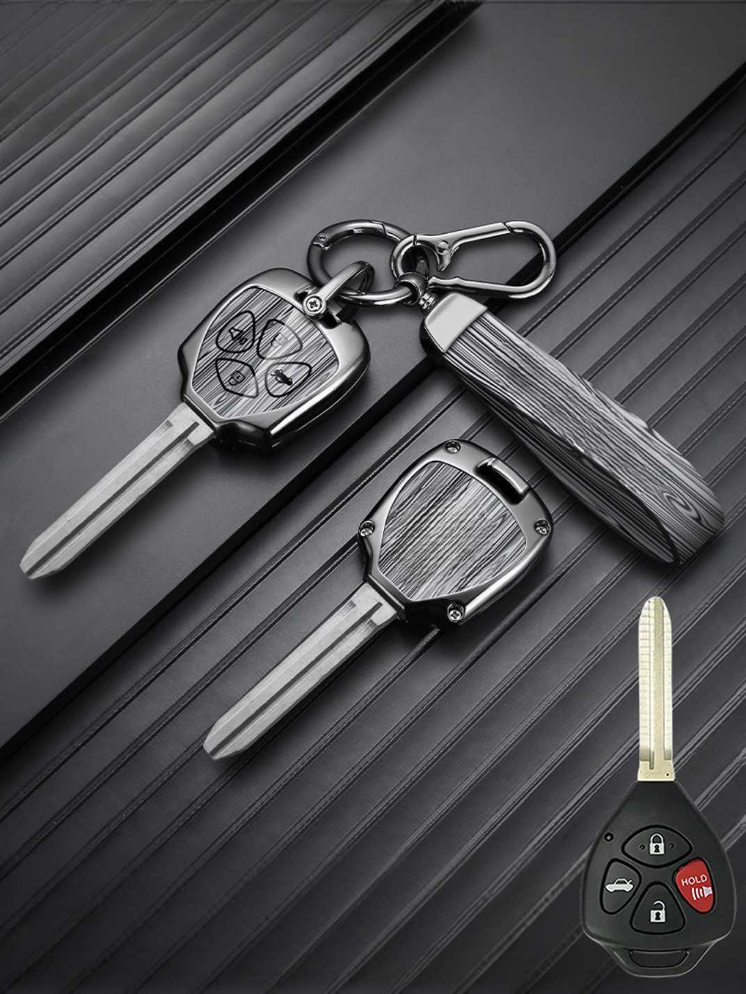 Heavy-Duty Zinc Alloy Toyota Key Fob Cover