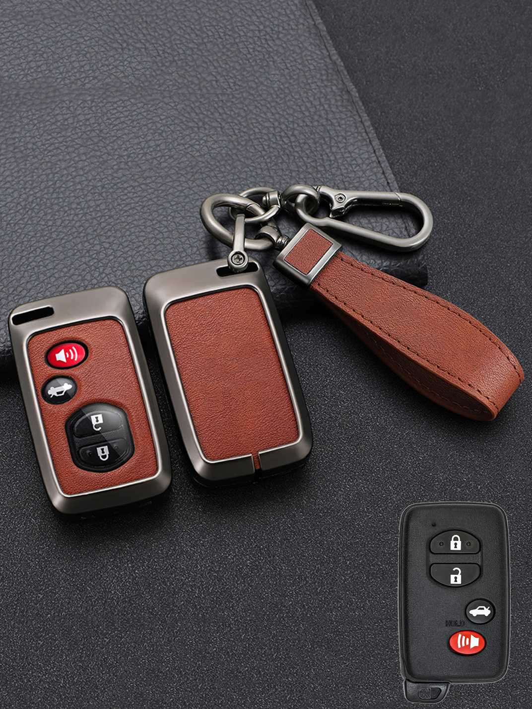 Premium Visible-Button Toyota Key Shell