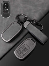 Honda Key Genuine Leather & Metal Frame