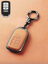 Premium Genuine Leather Honda Key Cover
