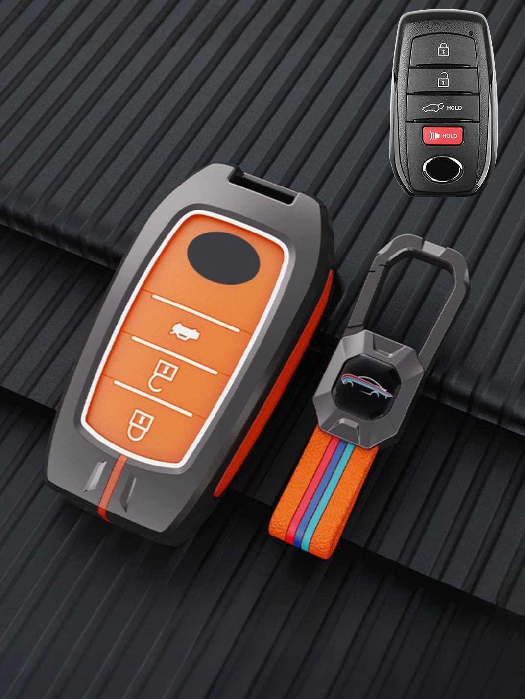 Luxury Colored Alloy Toyota Key Fob Case