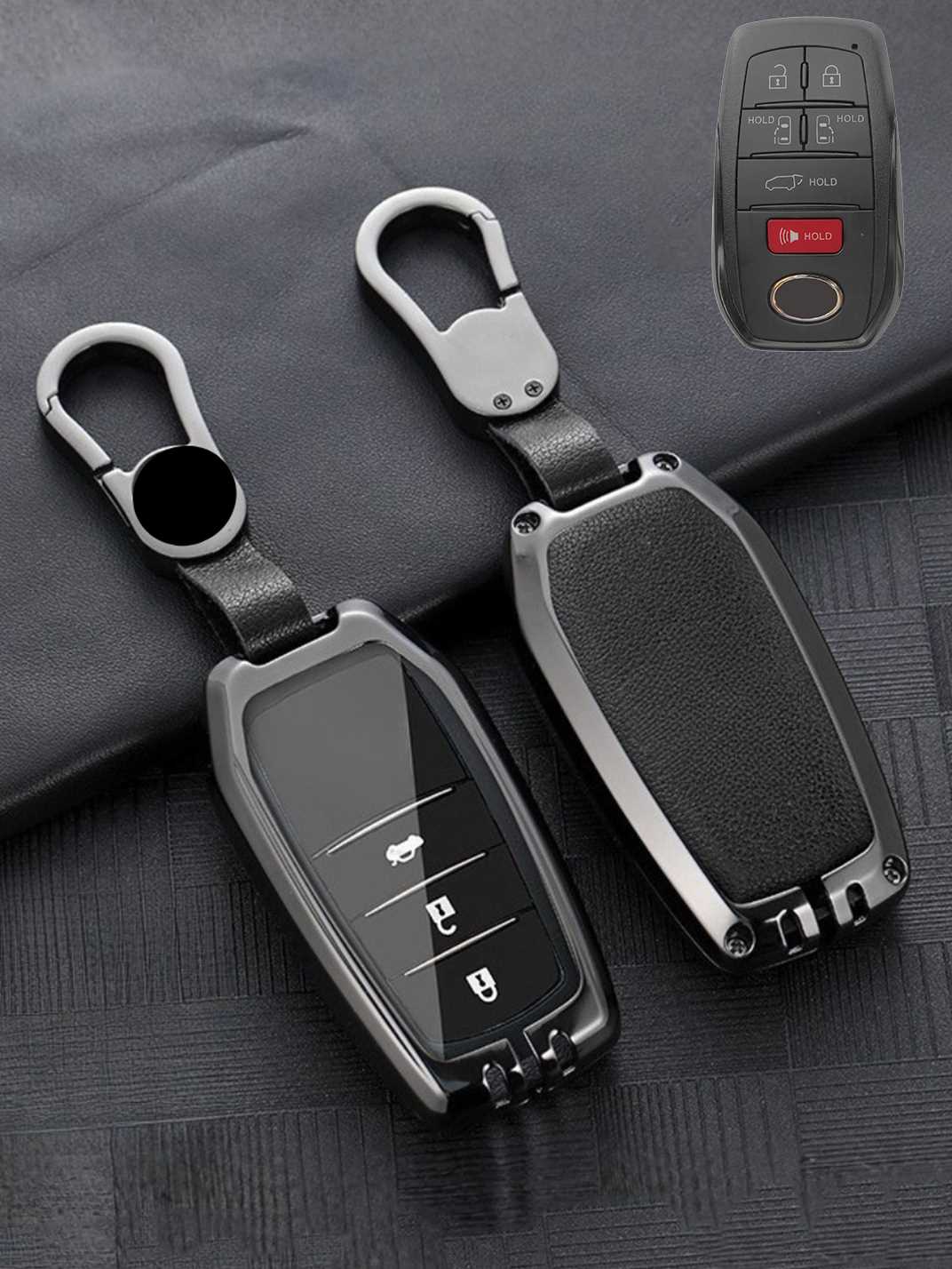 Premium Visible-Button Toyota Key Shell