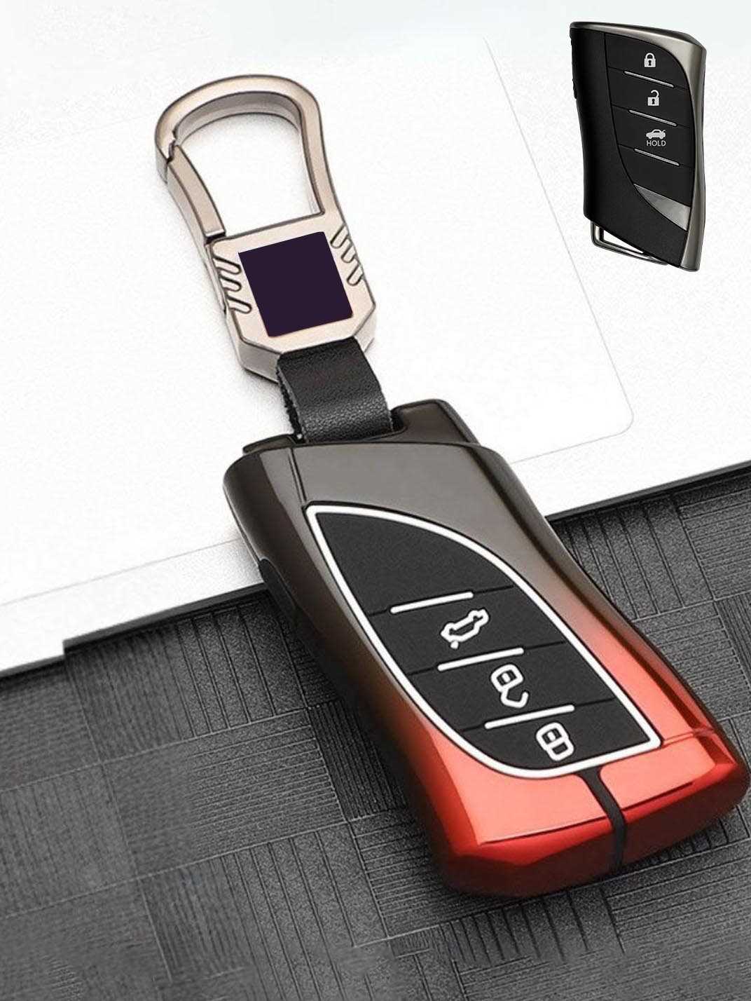 Luxury Colored Alloy Lexus Key Fob Case