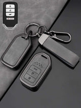 Honda Key Genuine Leather & Metal Frame
