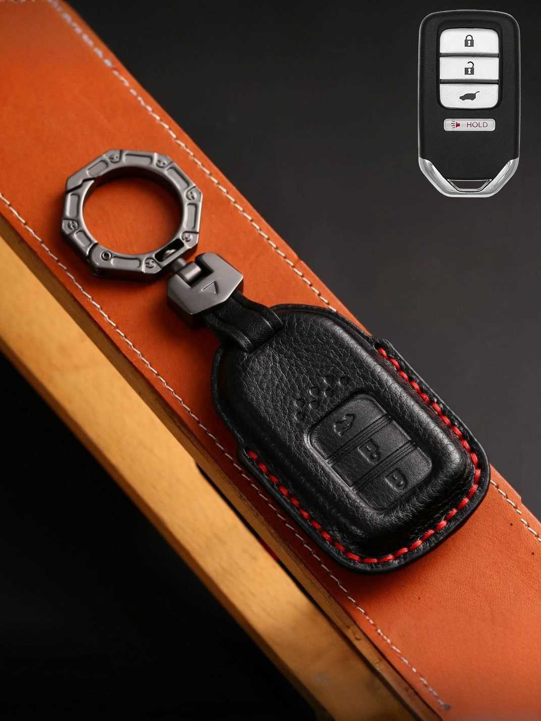 Premium Genuine Leather Honda Key Cover