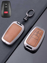 Toyota Key Genuine Leather & Metal Frame