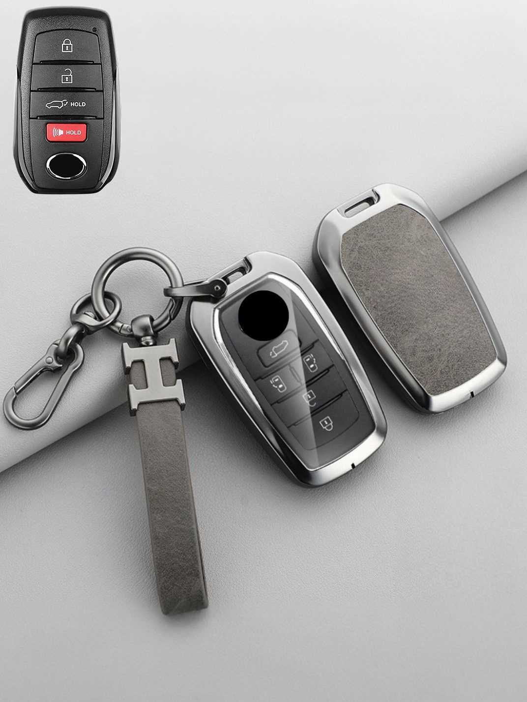 Premium Visible-Button Toyota Key Shell