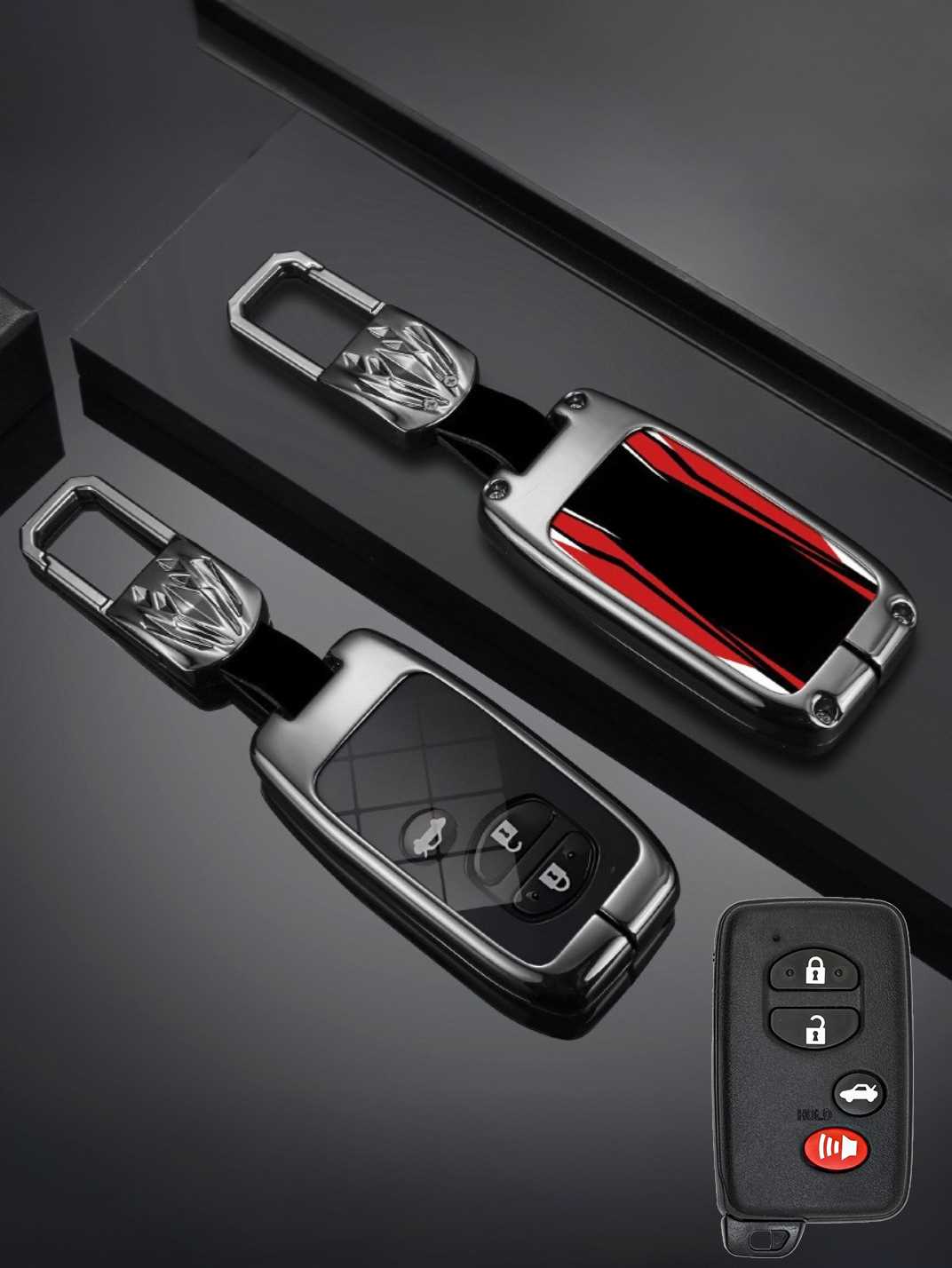 Visible Button Toyota Key Protector Shell