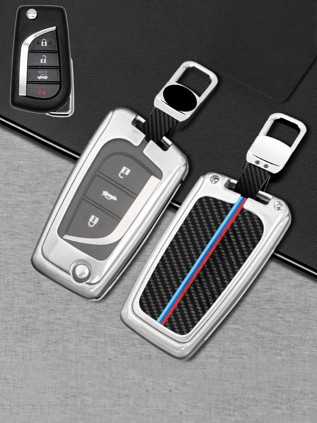 Visible Button Toyota Key Protector Shell
