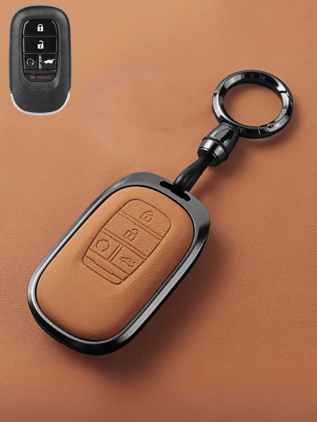 Premium Genuine Leather Honda Key Cover